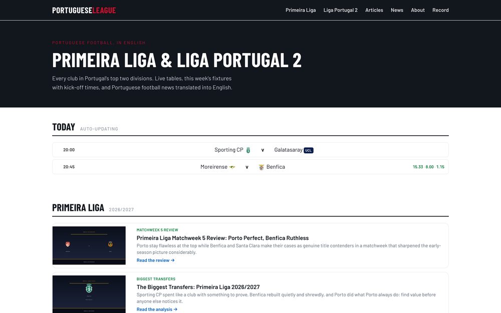 Screenshot of PortugueseLeague